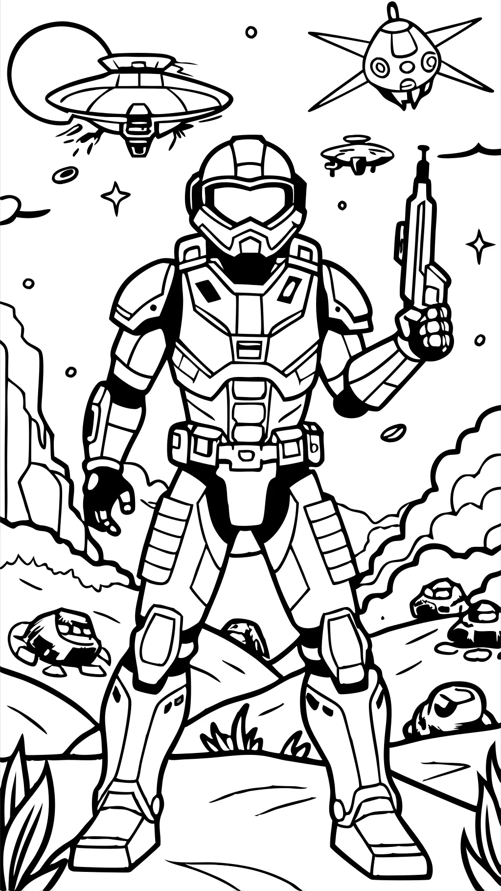 master chief coloring pages